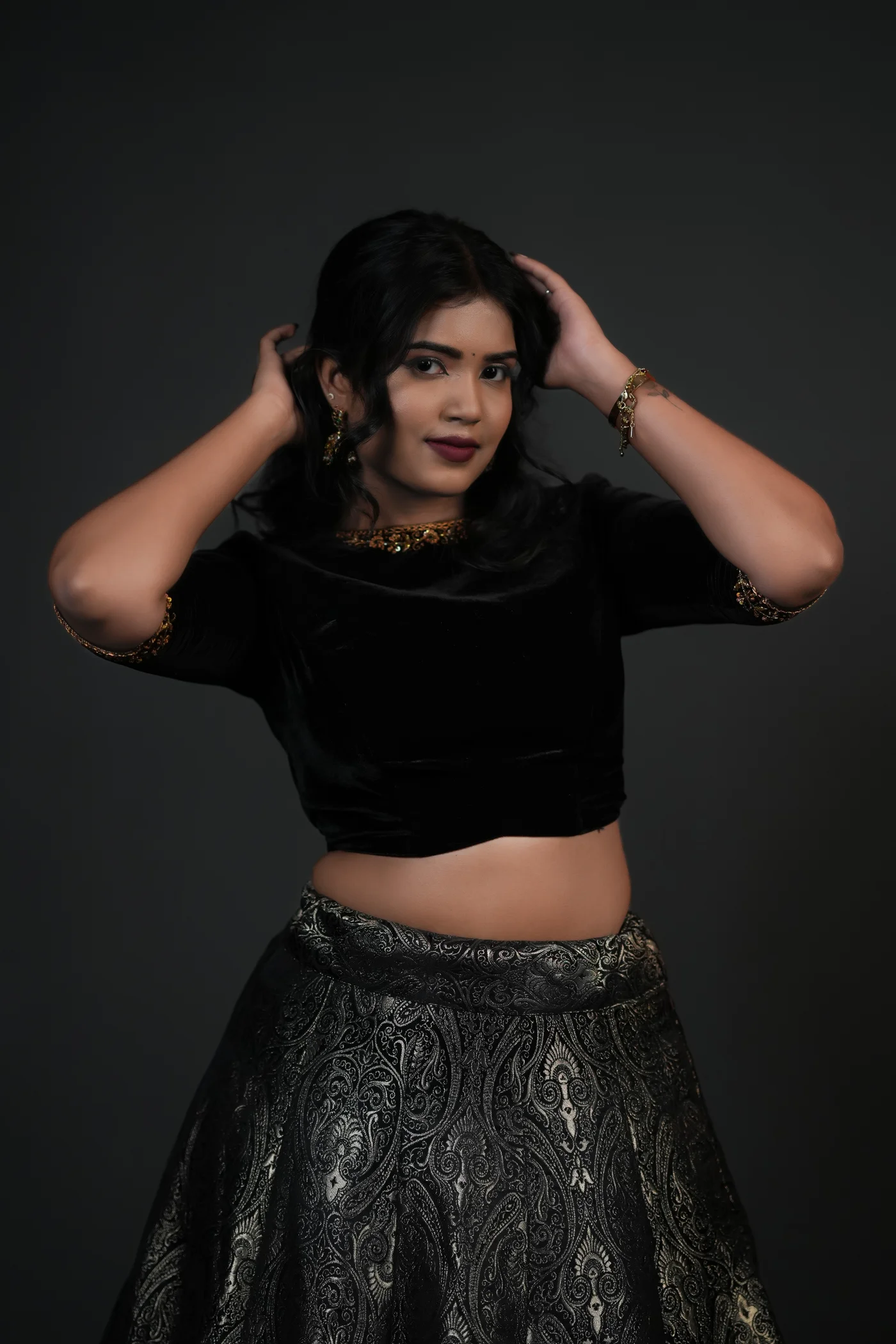 Modern Ethnic Poise & Confident Grace